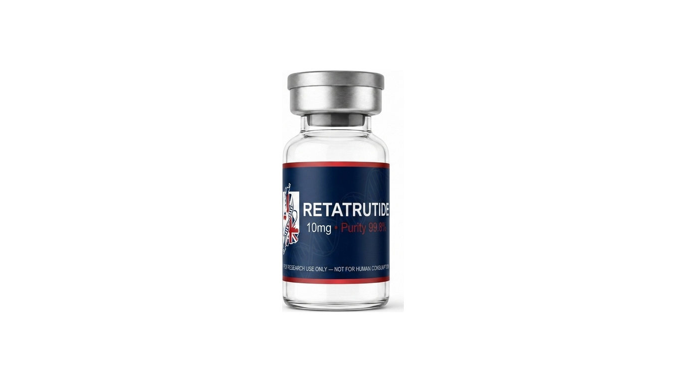Retatrutide 10 mg lyophilized research peptide vial